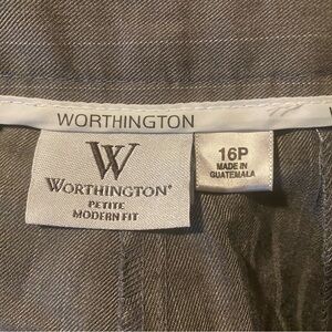 Worthington Gray Modern Fit Pants